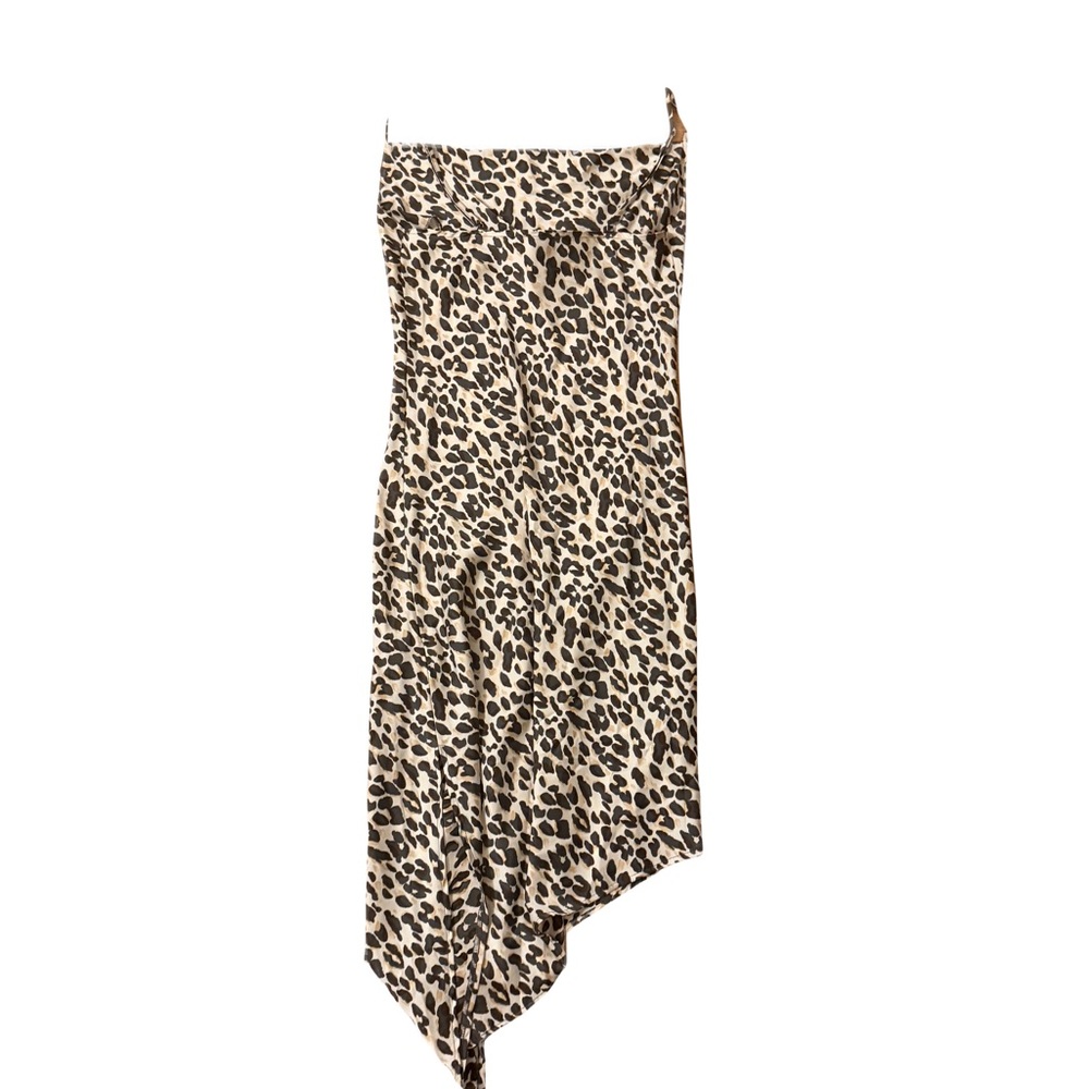Forever 21 Animal Print Asymmetrical Skirt